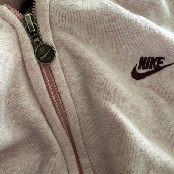 Nike Light Pink Hoodie with Zip - Picture 3 of 5